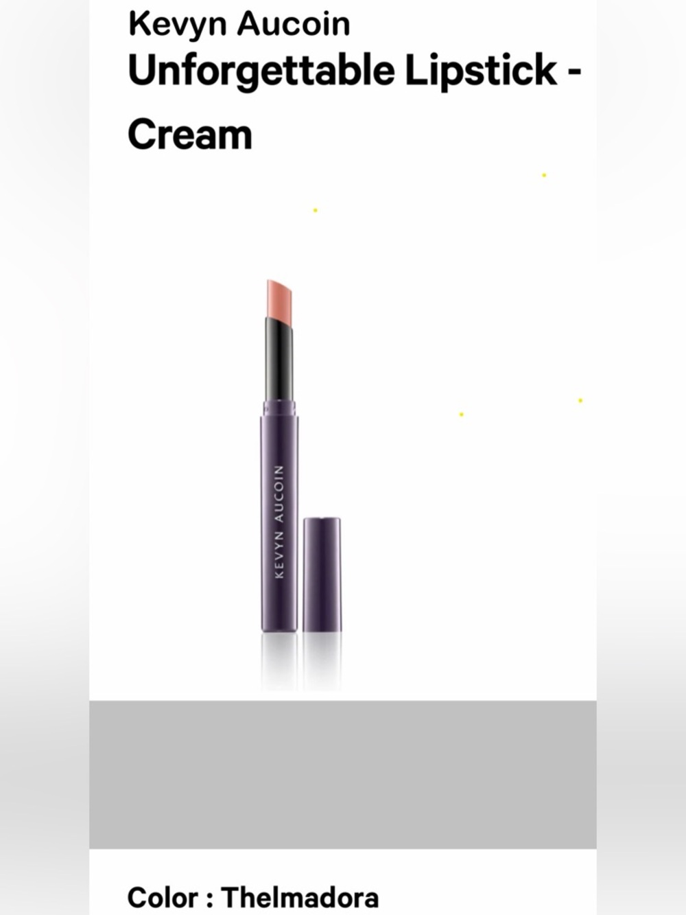 NWT Kevyn Aucoin Thelmadora Cream Lipstick - Soft Pink Nude